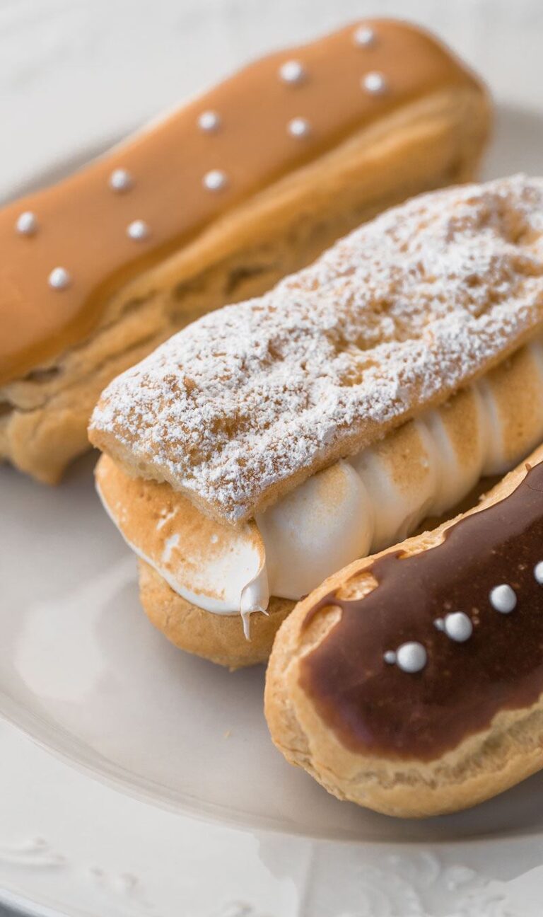 Assorted eclairs